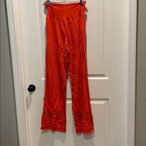 Coral pants